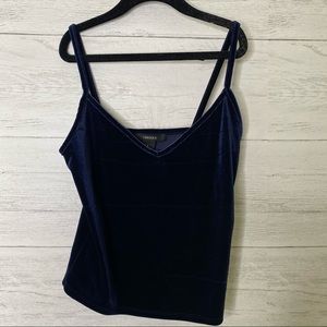 🌈 Forever 21 cropped velvet tank top